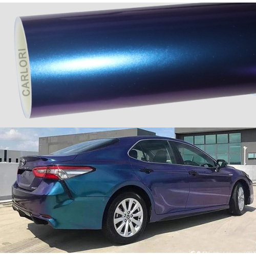 Gloss Diamond Diamond Blue Car Wrap ვინილის