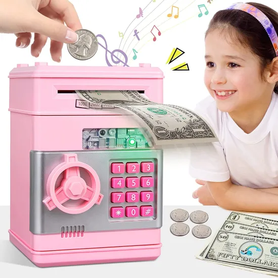 Password-Piggy-Bank: A Digital Electronic Money Bank with Mini ATM Function, Perfect for Kids' Birthday Gifts and Savings