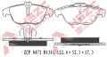 FMSI D1341 pad brek seramik untuk mercedes-benz