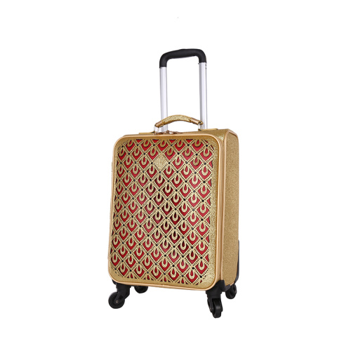 Gouden 3D-patroon mode high-end bagage