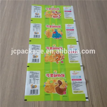 sanck food biscuit printed package roll film
