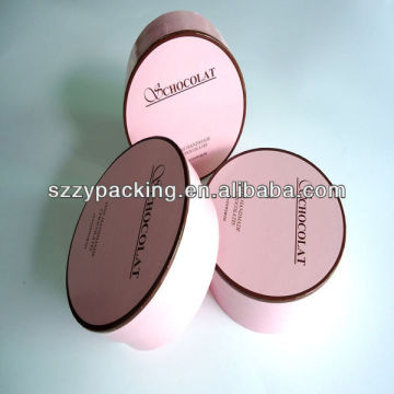 handmade gift packing round box