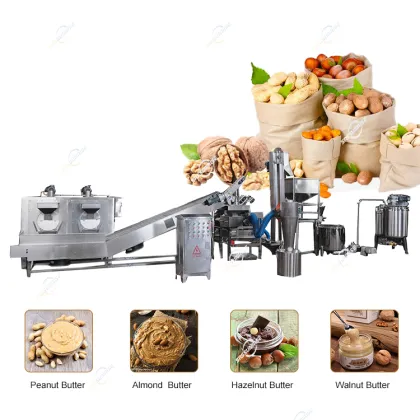 Stainless Steel Factory Manufacturer Line Equipment for Peanut Butter Making Processing Plant