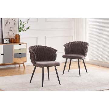 Sillón de tela tejida a mano con estructura de hierro resistente