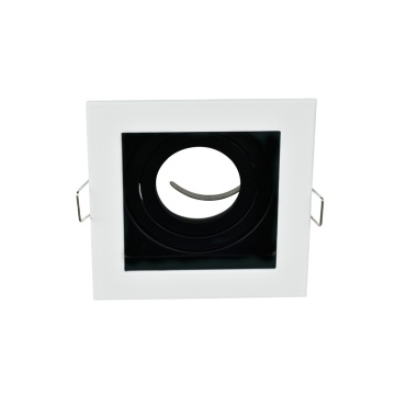 Aluminum Round Square Movable MR16 LED Ceiling Spotlight Frame GU10 Light Fitting
