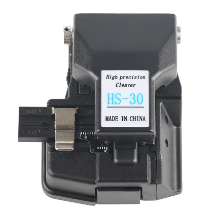 High Precision HS-30 Optic Fiber Cleaver - 48000 Cuts Fiber Optics Cutter