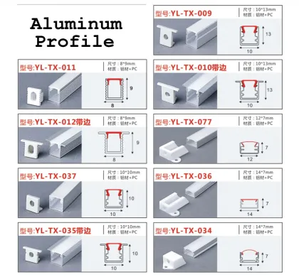 LED Aluminum Profile for Linear Lighting (No Main Lamp Design)