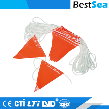 Safety flag for warning, nylon custom mini triangle flags