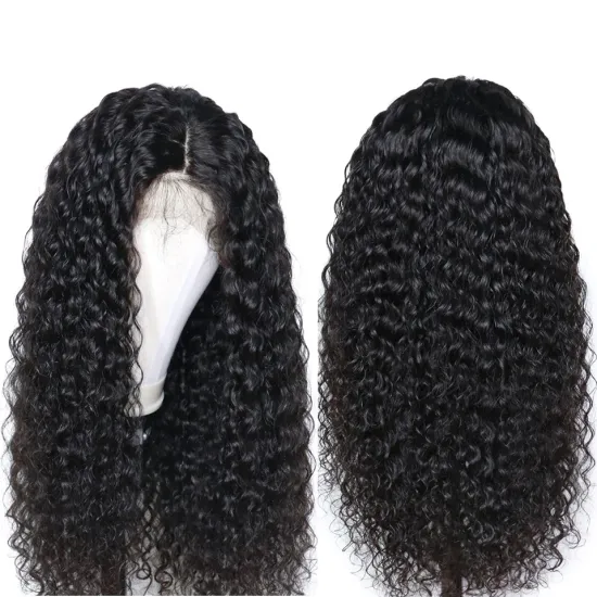 Wholesale 4*4 Lace Closure Wigs Brazilian Kinky Curly PrePlucked With Baby Hair 100% Human Hair Lace Closure Wigs Fast Shipping
