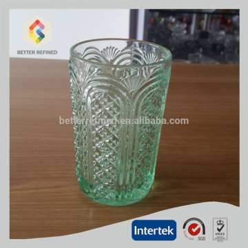 Green color highball glass