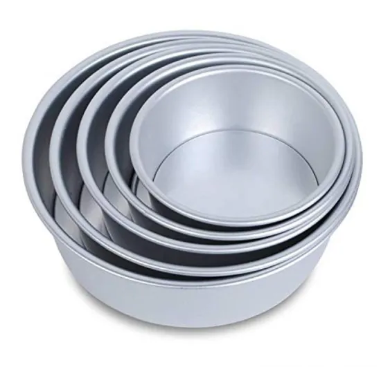 Professional Aluminum Non-Stick Round Baking Pan Set: Ideal for Commercial Bakeries, Restaurants, and Home Kitchens