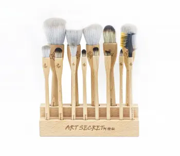 13 pcs Natural Wood Handle Makeup brush set