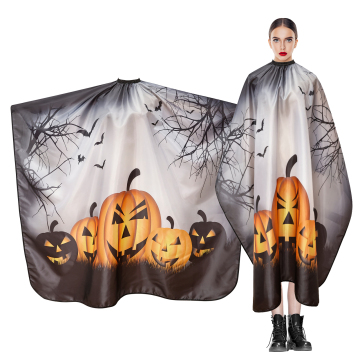 Halloween Waterproof Barber Cape for Hairdressing Chemical Resistance