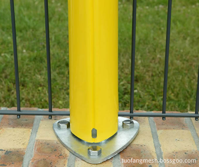 profile fencing posts with flange