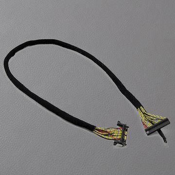 OEM LVDS wiring harness assembly, 1-inch pitch connector
