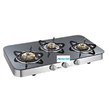 Crystal Curve 3 Burner Toughened Glass Cooktop