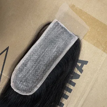 Cuticle Aligned Hair lace closures,bone straight hair with closure,silk base 2x6 closure