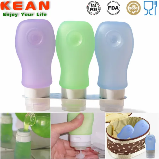 china manufacturer reusable portable silicone travel bottle/empty perfume bottles for sale