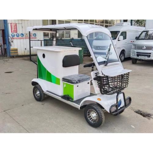 Four wheel electric self loading garbage truck