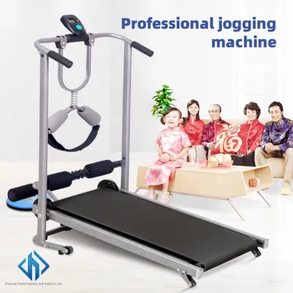 Home fitness multifunctional mechanical treadmill