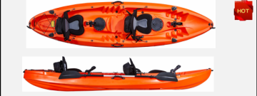 3 Person SeatFamily 12FT Fishing Sit On Top LLDPE Plastic Kayak
