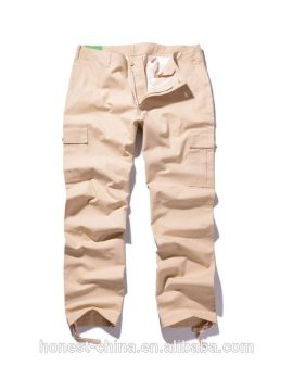 2016 hot selling long classic garment wash colorful cargo pants