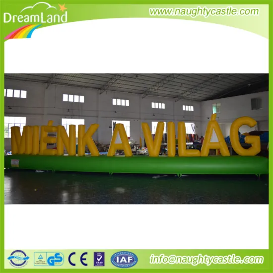 2016 Hot sale giant inflatable luminous letters, inflatable alphabet for advertising