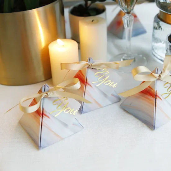 Foldable wedding favor candy chocolate packing box