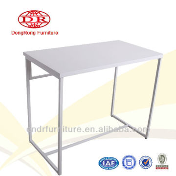 MDF top metal leg desk, metal frame table