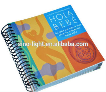 Good quality and full color printing cheap spiral bound book printing activity note book