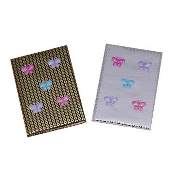 Butterfly sequins notebooks, measures 15x10.5cm