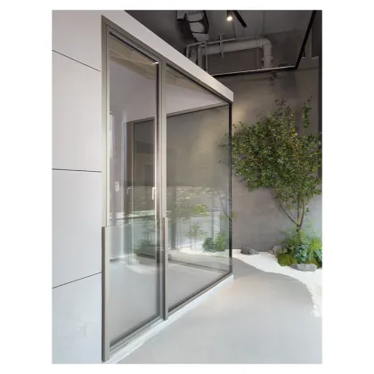 Custom Design Champagne Soundproof Balcony Windows