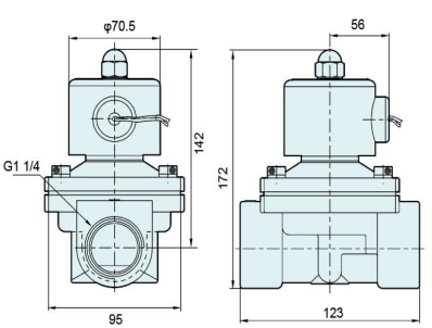 Overall Dimension Drawing of 2W350-35 (mm):