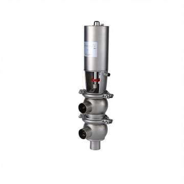 ราคาโรงงาน 4-Way DN50 SS304 SS316 วาล์วตรวจสอบการไหลย้อนกลับด้วยชุดหยุดและหน่วยควบคุมด้วยตนเอง