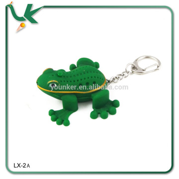 Frog Plastic Animal keyring with Led and sound