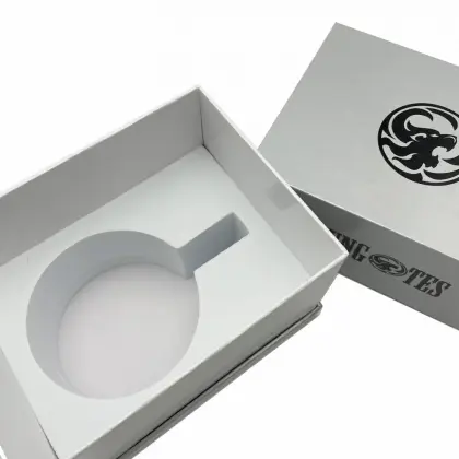 Custom Glass Coffee Cup Mug Set Gray Gift Box