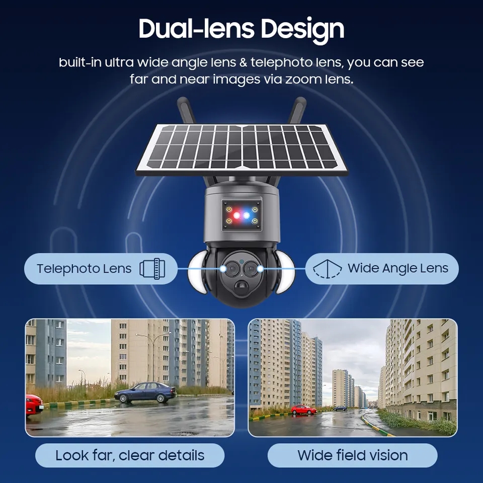 Solar Ptz Cctv Camera