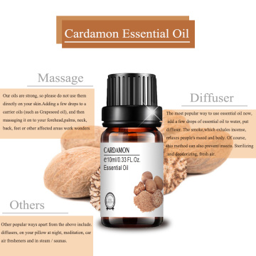 Private Babel Cardamon Nutmeg Oil essencial promove o apetite