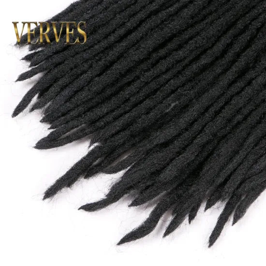 Synthetic Crochet Hair 12 strands/pcs Black 99j Crochet Braiding Hair For Women And Men 20'' Hair Piece Soft Dreadlocks