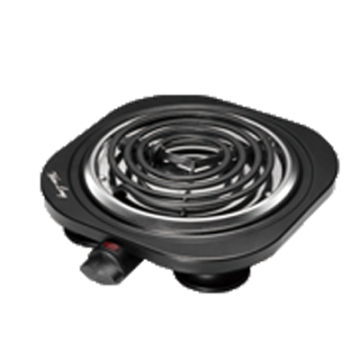 369095 Stainless Steel Electric Hot Plate: 1000W Heating Cooker with Single Coil and ETL Certification
