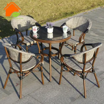 Antique Beer Balcony Bar Coffee Aluminum Round Garden Table