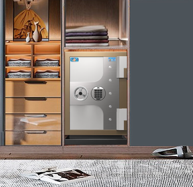 home Office Fingerprint Fireproof Safes Png