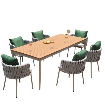 Custom 8-Seater Wood Luxury Modern Coffee Table