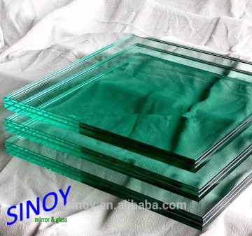 6.38-12.76mm PVB Laminated Glass /Laminating Safety Glass for building and constructions, in both clear or colored version