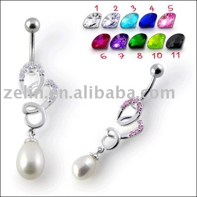 Fashion Jeweled Fancy Dangling Belly Ring Piercing Wholesales