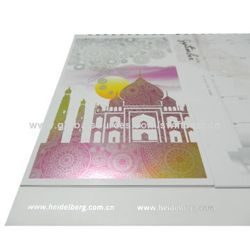 Bronzing Printing Calendar with Recyclable and Durable