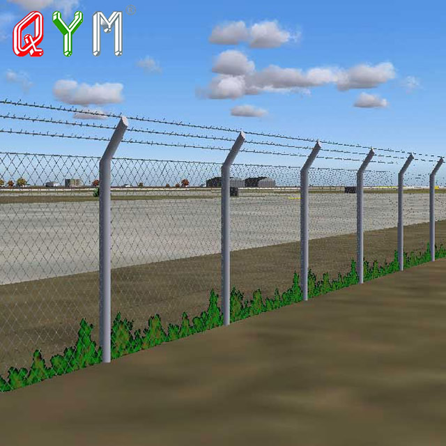 Valla de seguridad aeropuerto galvanizado valla de seguridad penitenciaria