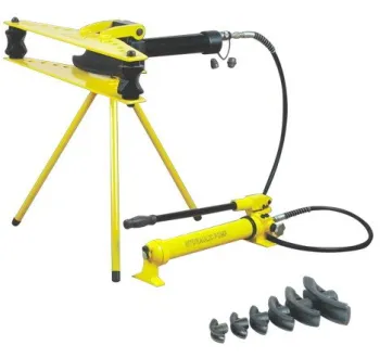 Separable hydraulic pipe benders