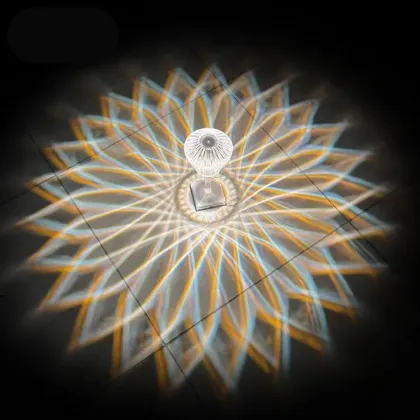 Stylish Touch-Controlled Crystal Table Lamp Design