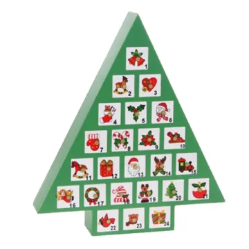 Tree Shape Paperboard Advent Calendar Box